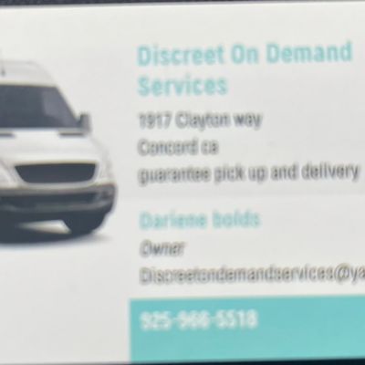 Avatar for Discreet on demand services
