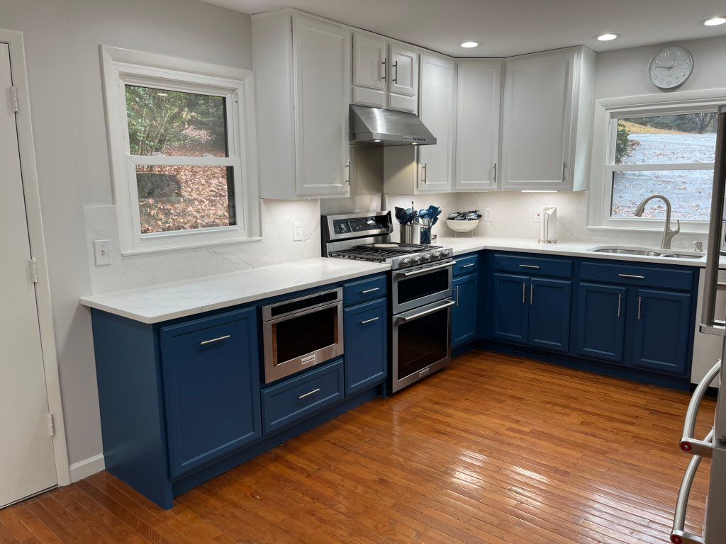 Kitchen cabinet extension to left of stove for inc