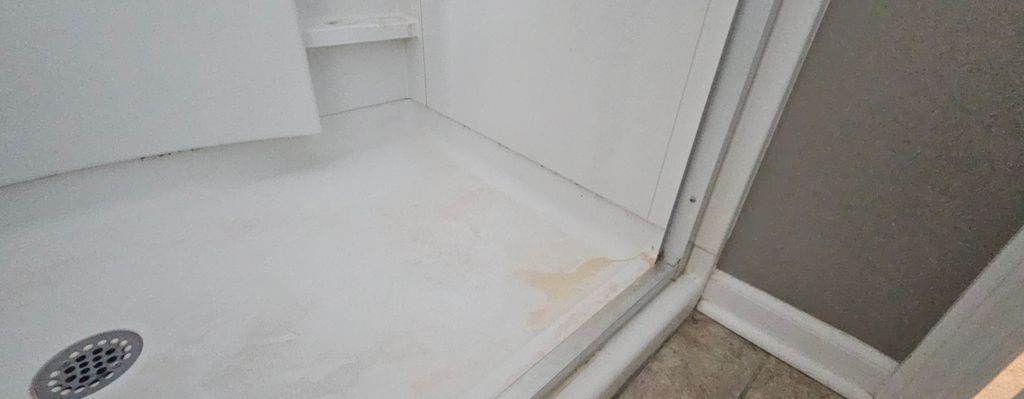 Before shower cleaning