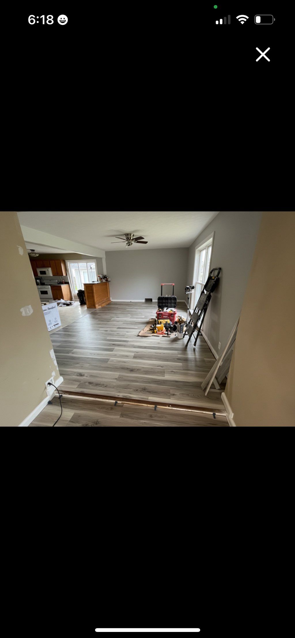 Install vinyl flooring 