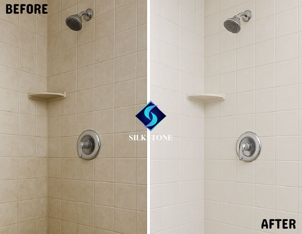 Silkstone Shower Before and After