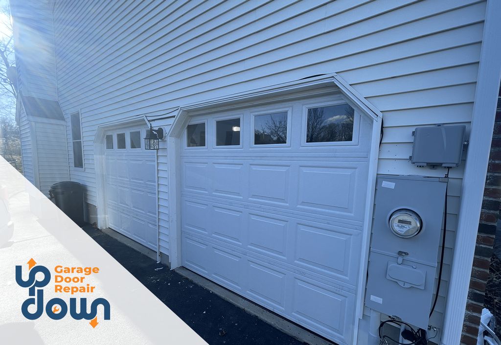 After - 2 Single Garage Doors Installation