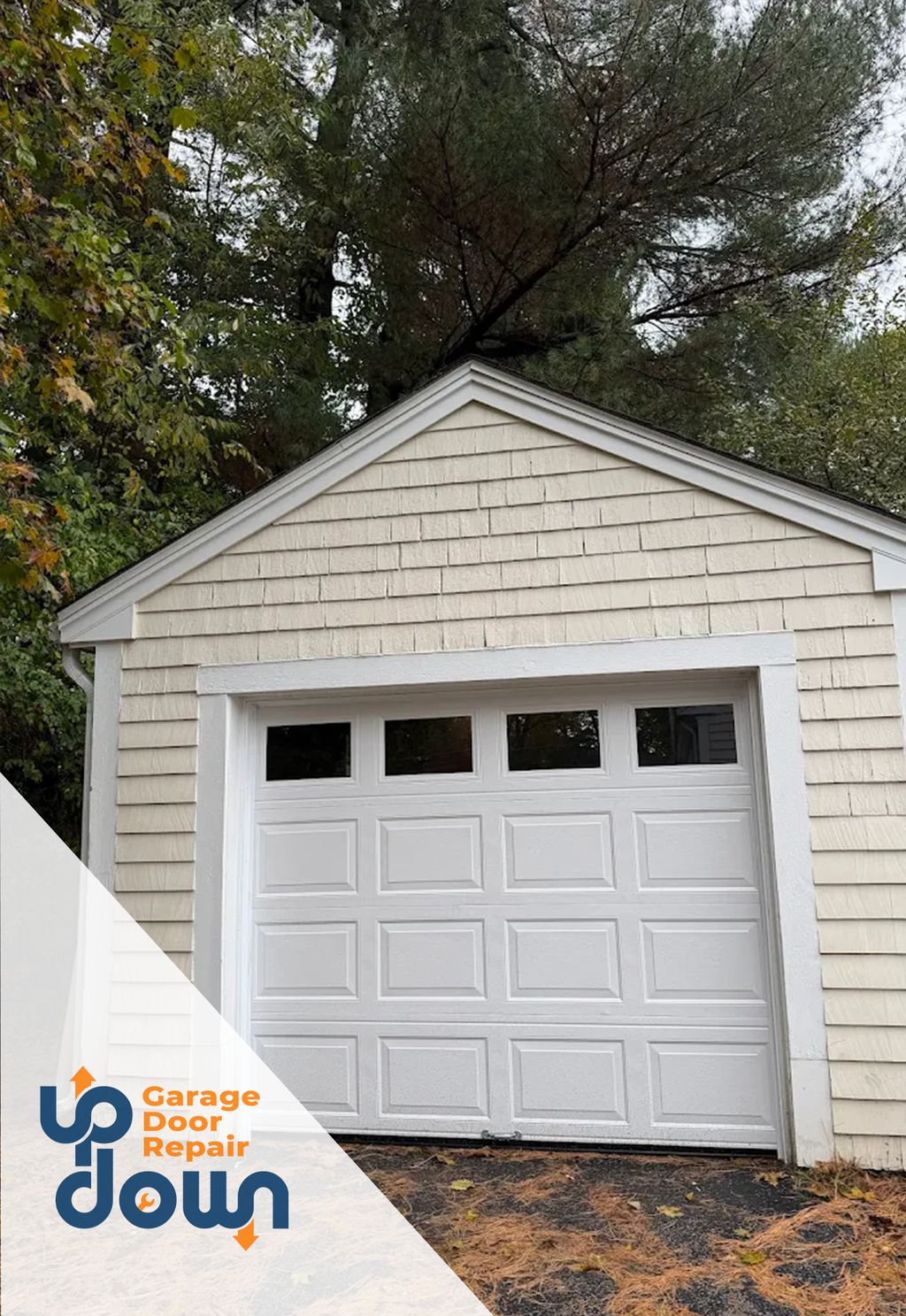 Completed 9'x7' Insulated Garage Door With Windows