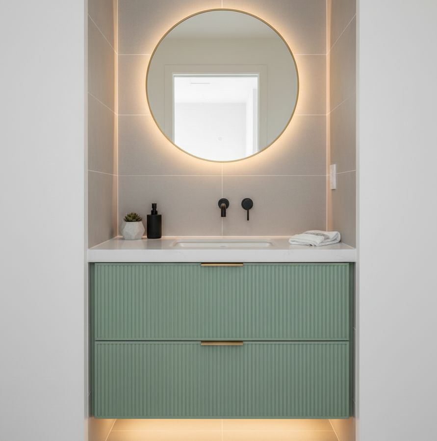 Painted Floating Vanity