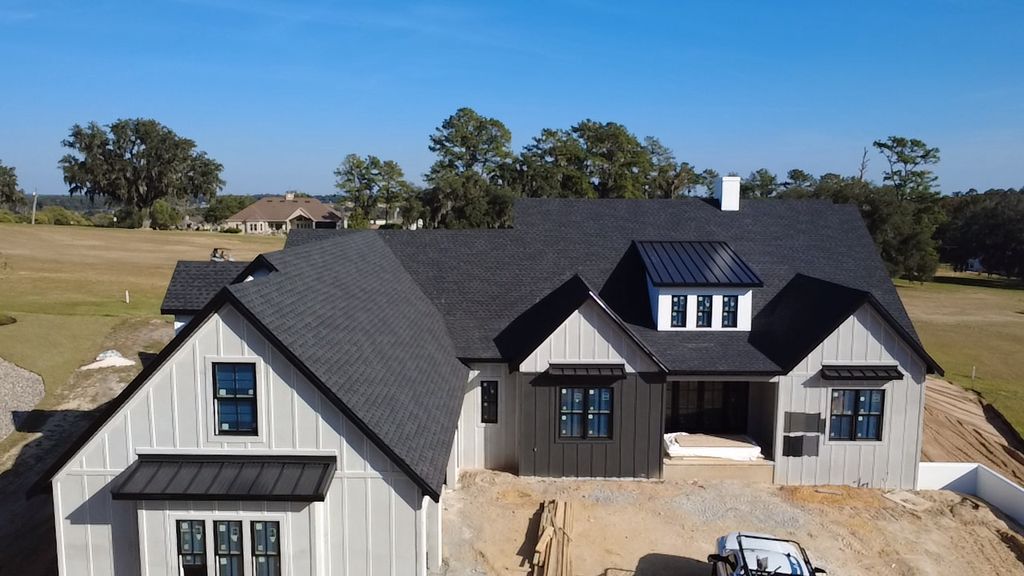 A beautiful combination of both shingles and metal