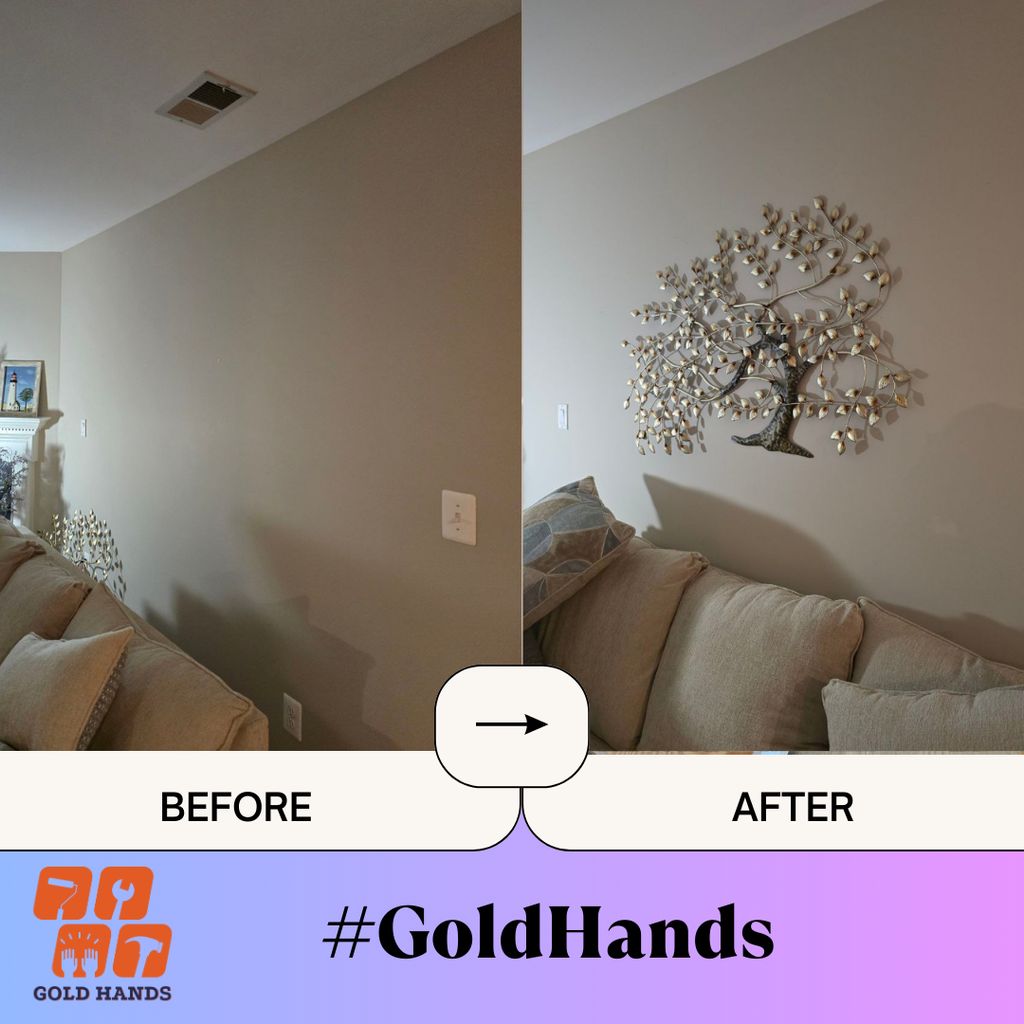 Wall Decor Installation 