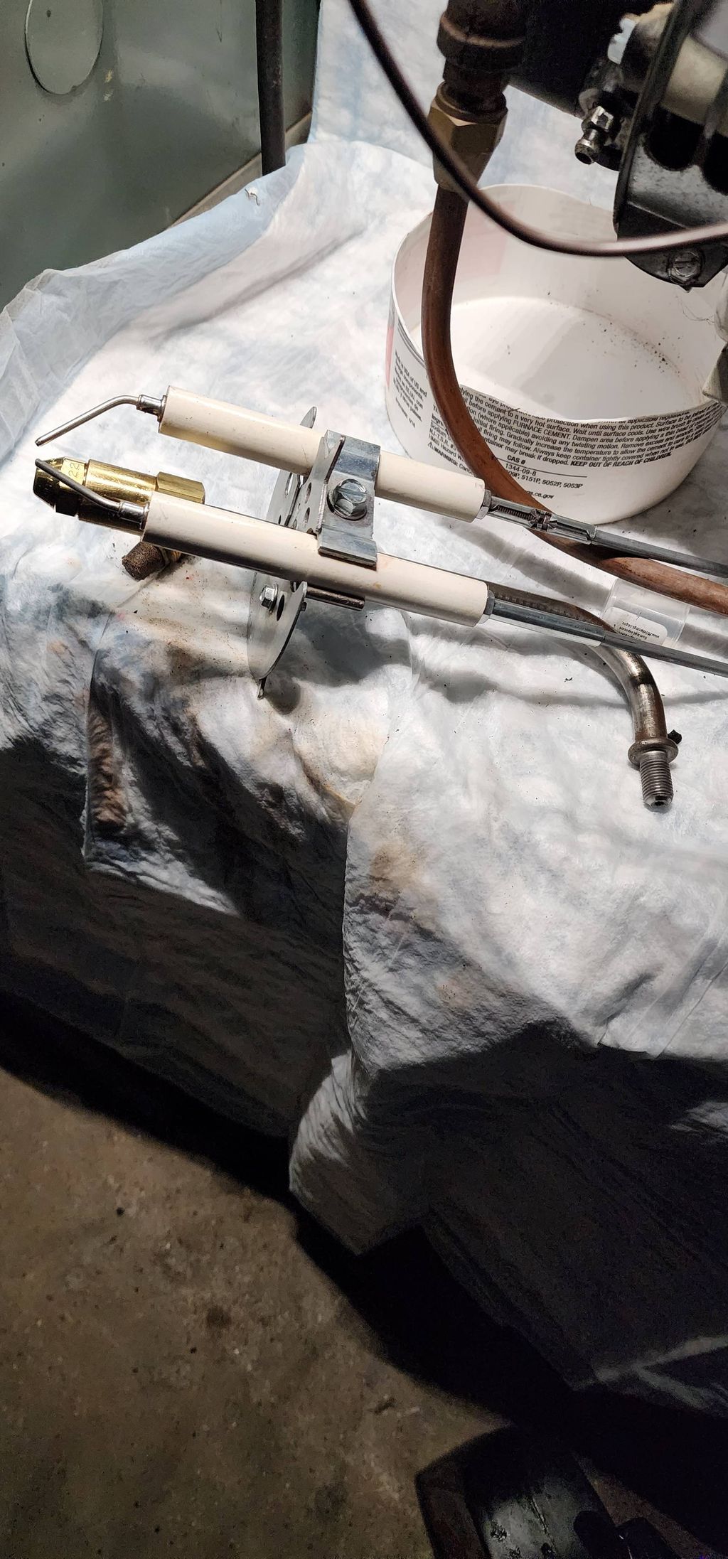 oil burner after cleaning 