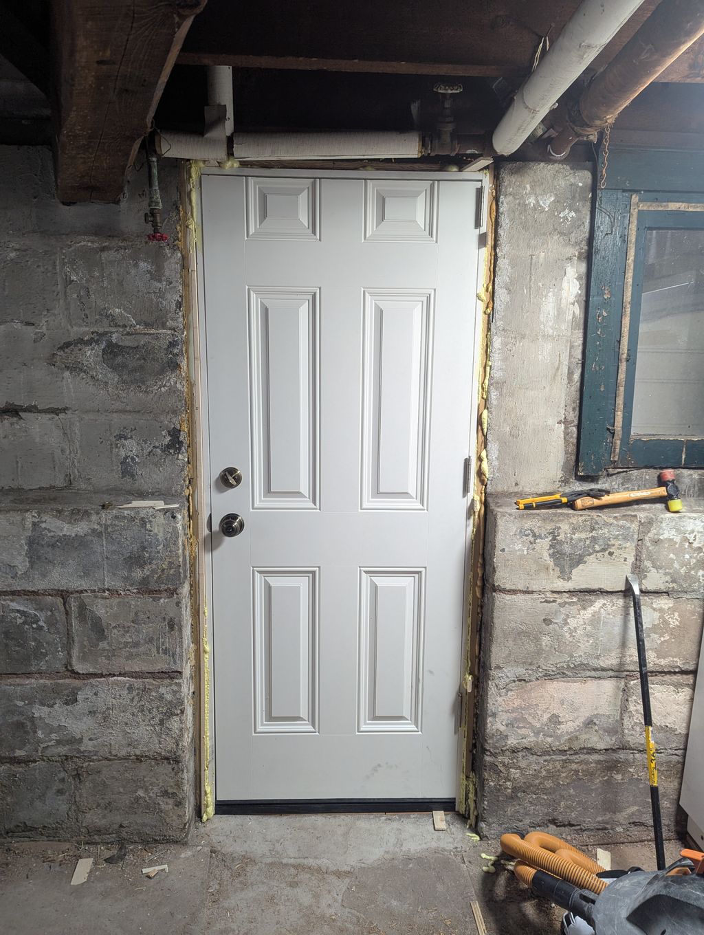 Basement door replacement (after)