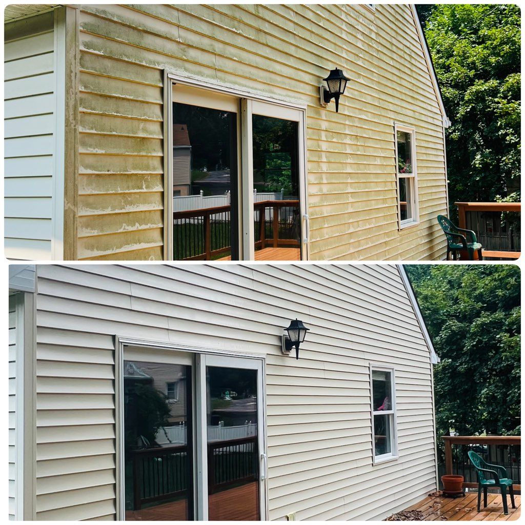 Vynil siding cleaning 