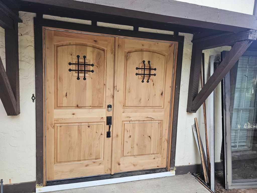 front door and lockset installation