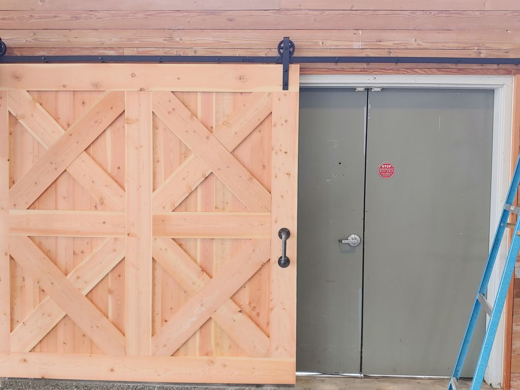 Foss waterway seaport museum custom barn door buil