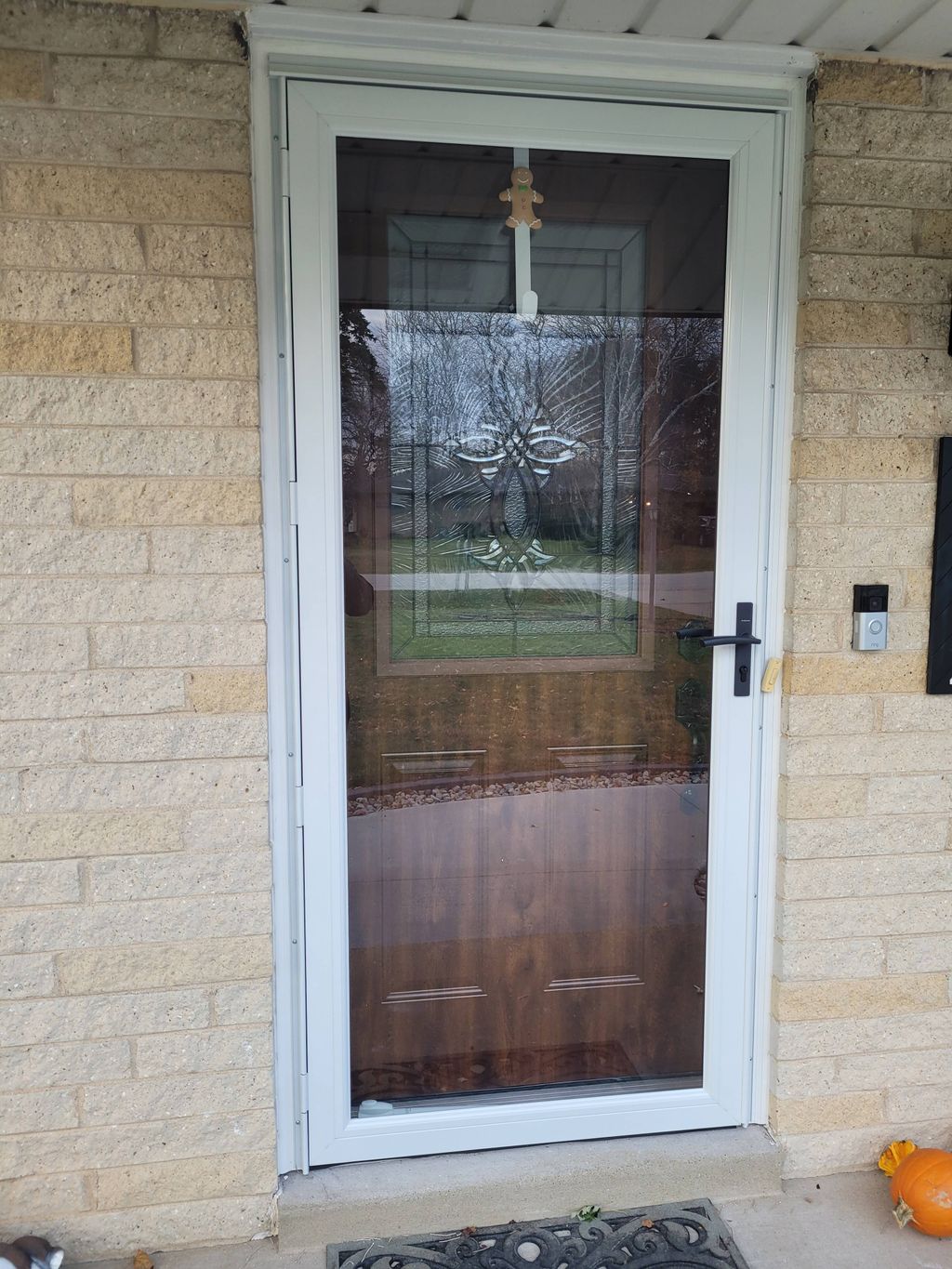 brand new front door & storm door installed 