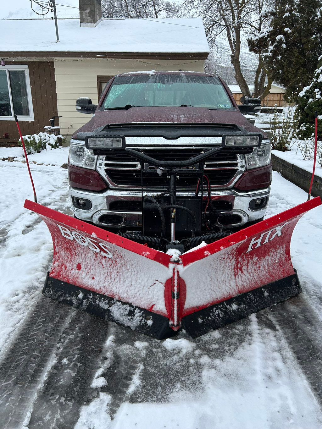 We do snow plowing and removal services also