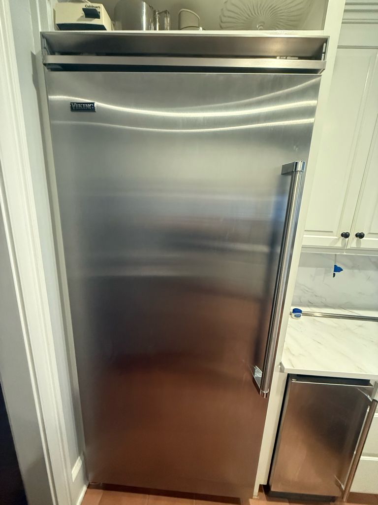 Viking fridge wasn’t cooling. We replaced the evap