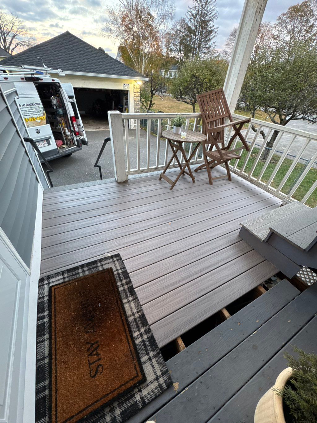 Changing the floor deck.