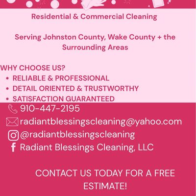 Avatar for Radiant Blessings Cleaning Services, LLC