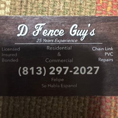 Avatar for D FENCE GUYS