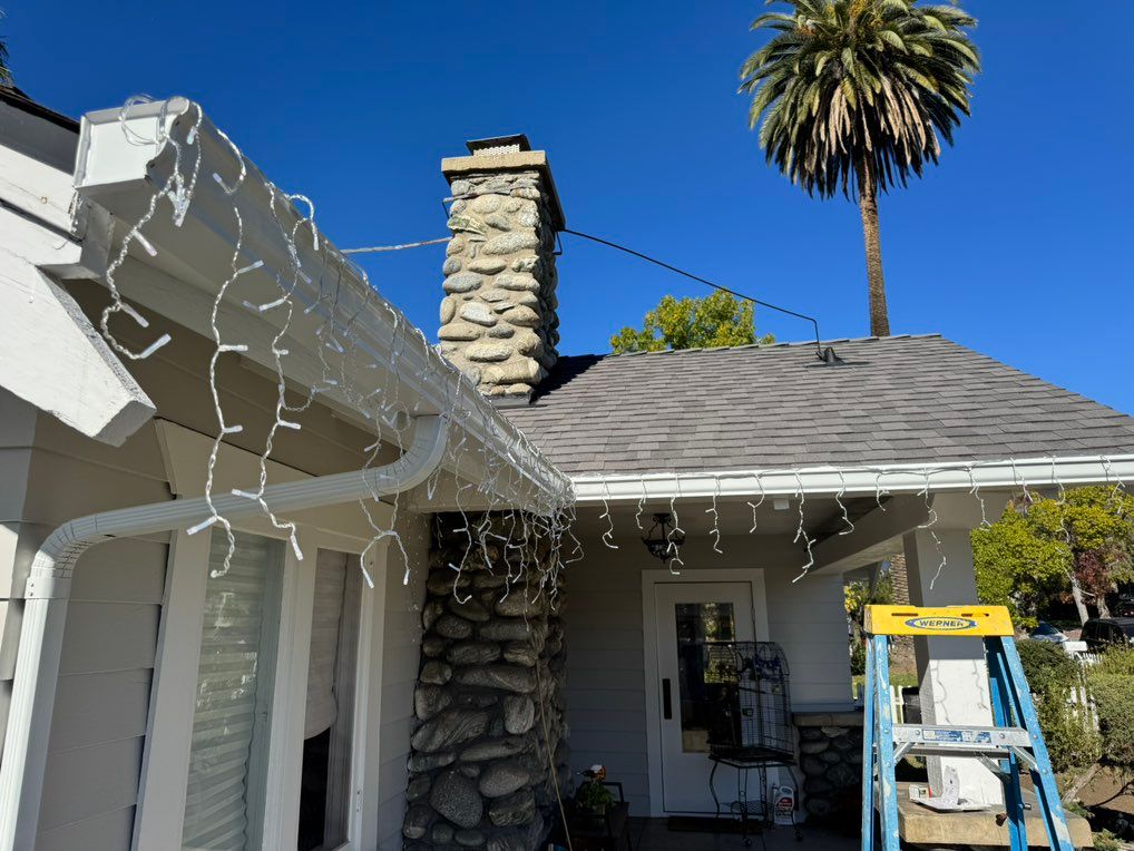 Installed Holiday lights 