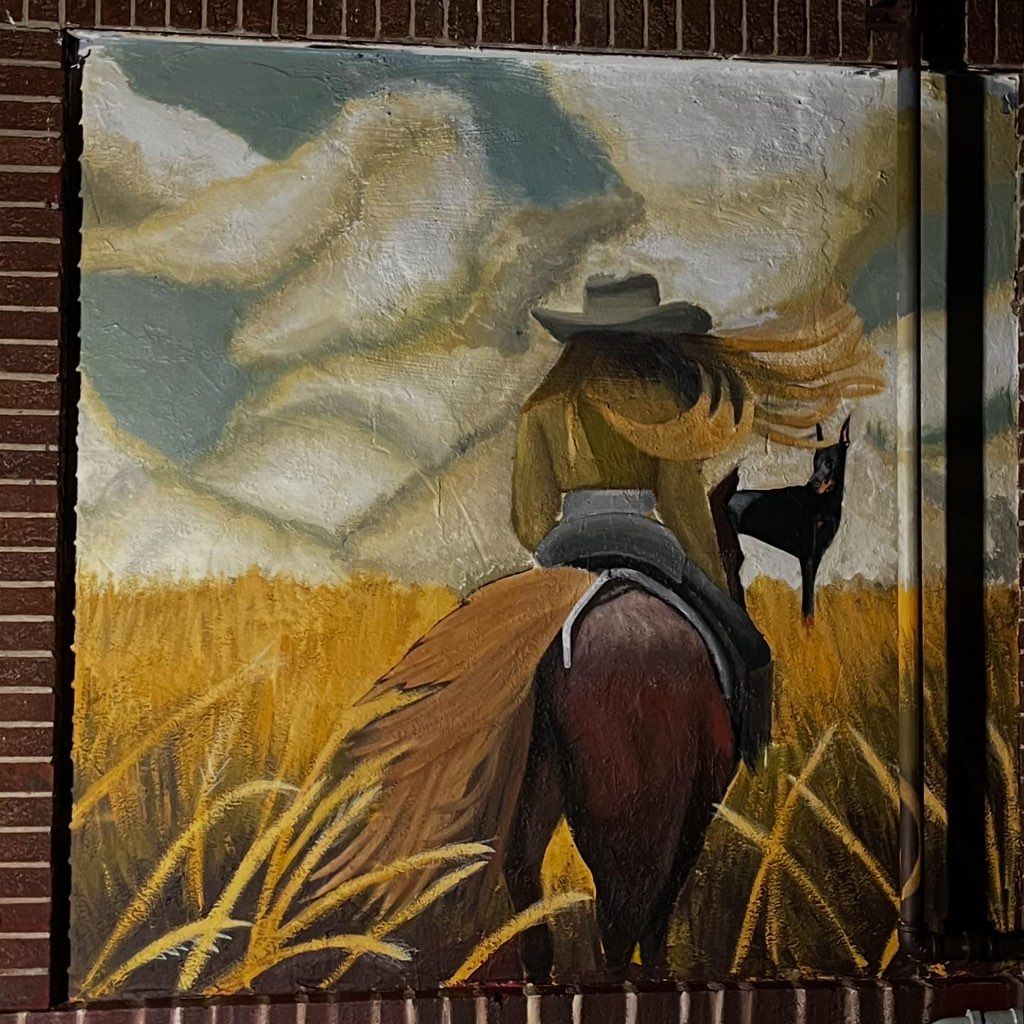 A mural for a local bar in Monee, Illinois 