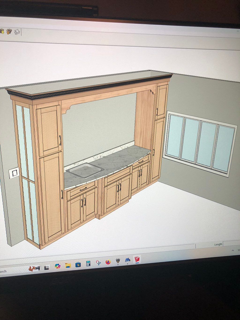 Designing a wet bar cabinet