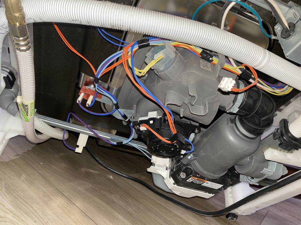 Sump and motor replacement on a dishwasher