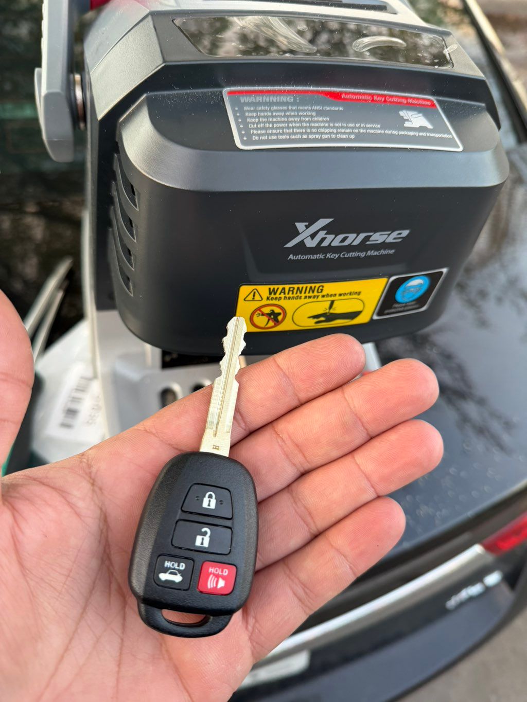 Making a new key for Toyota Corolla 