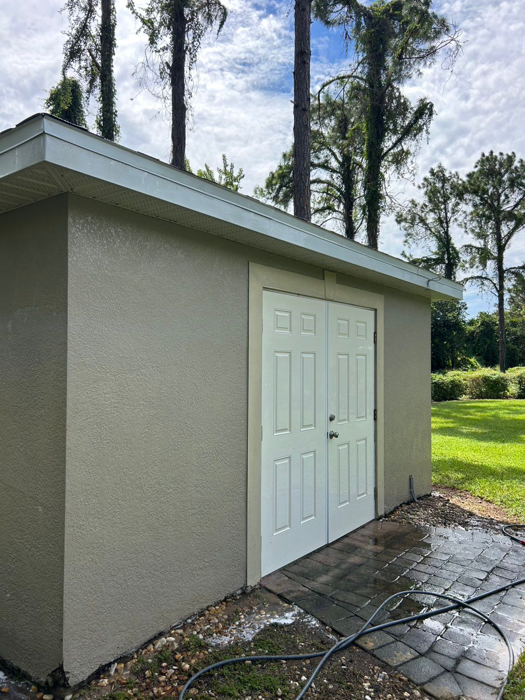 After stucco wash (patio not included) 