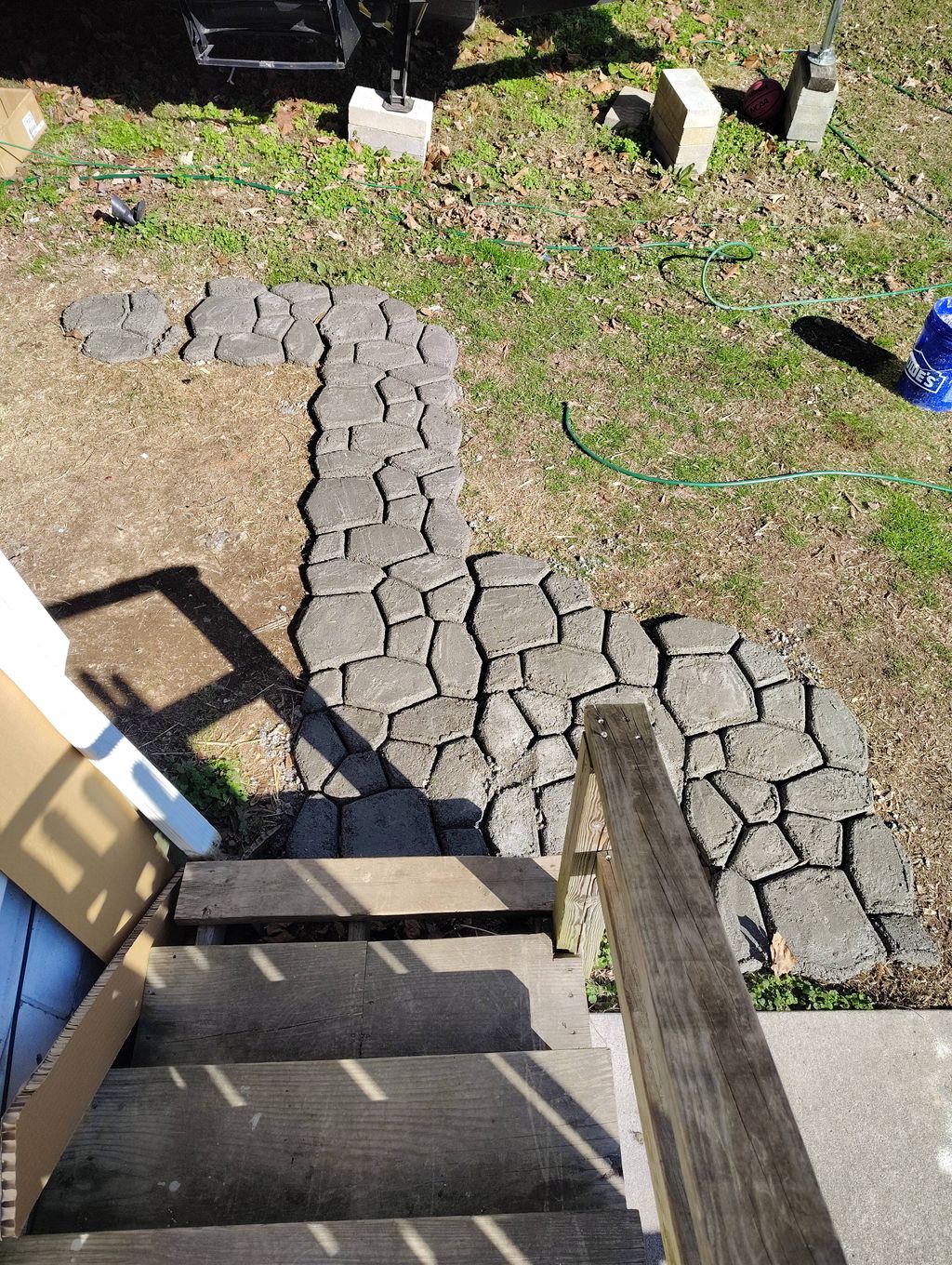 country stone walkway