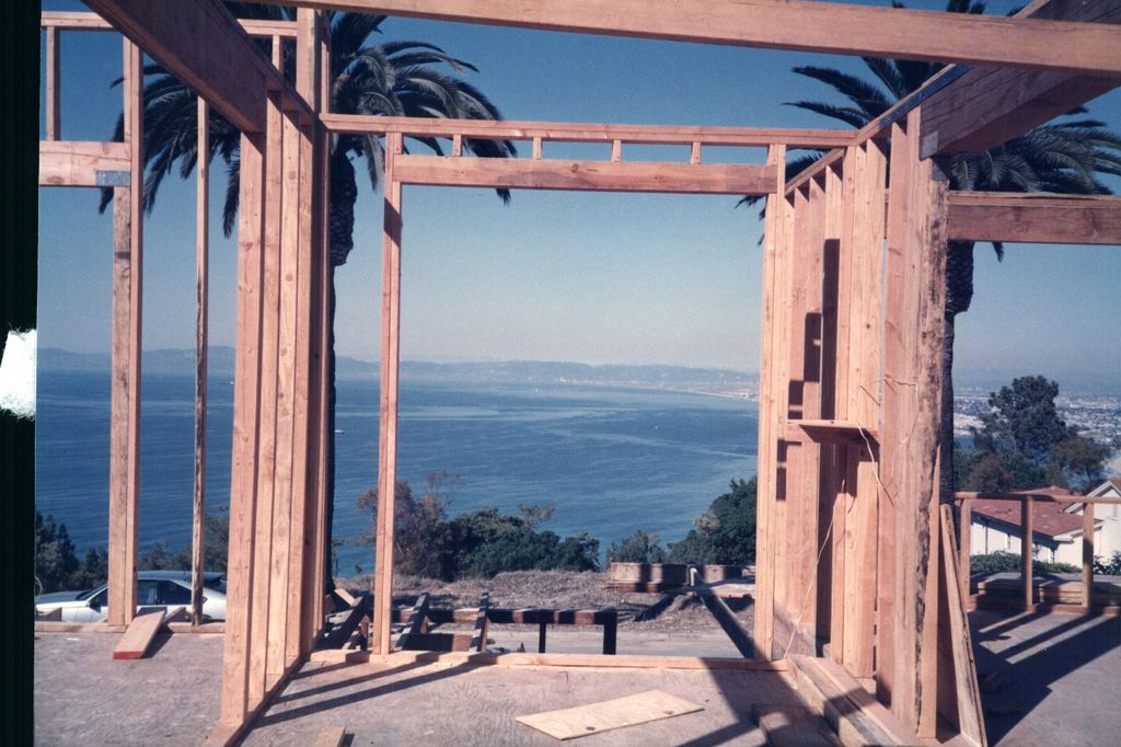 Front door under construction