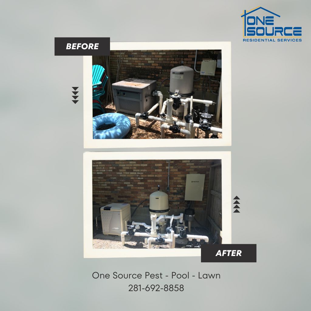 One Source specializes in pool equipment repair an