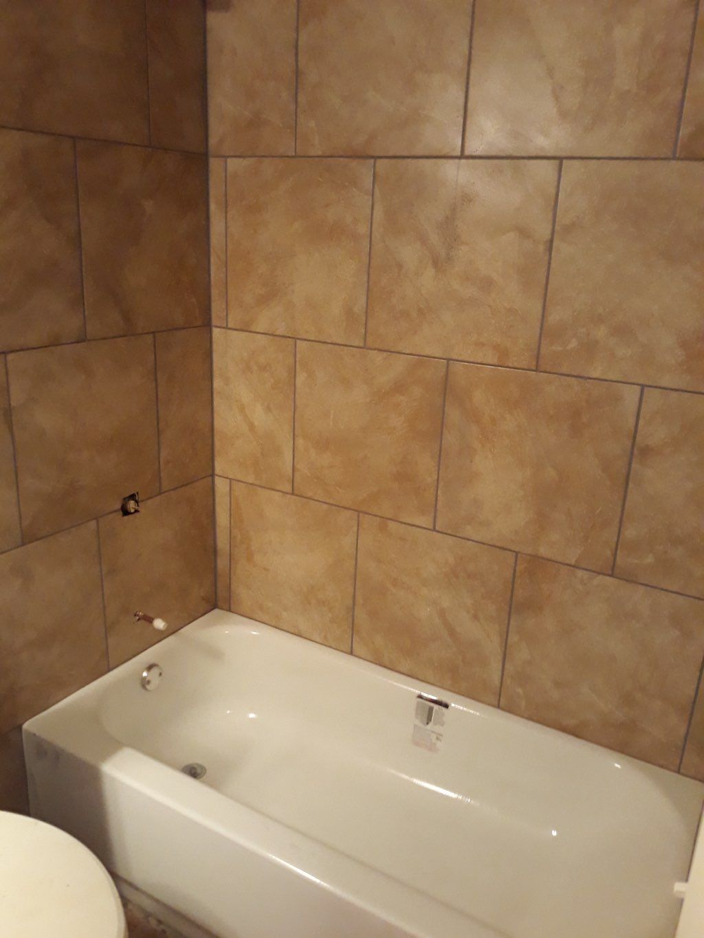 Bathroom tub and tile installation 