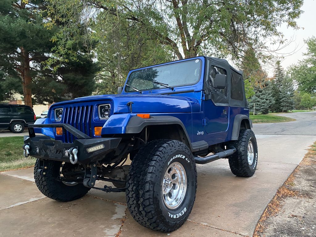 After. 4.5in lift kit with front and rear bumpers 