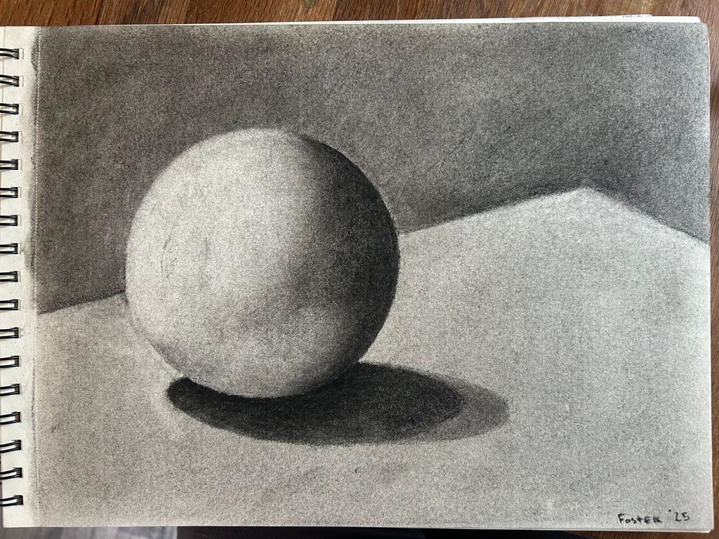 Charcoal on paper