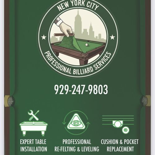 NYC PROFESSIONAL BILLIARD SERVICES