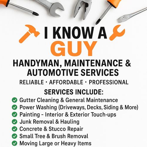 I Know A Guy Handyman And Maintenance Services