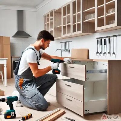 Mottingham furniture fitter assembling ottoman bed frame with storage mechanism